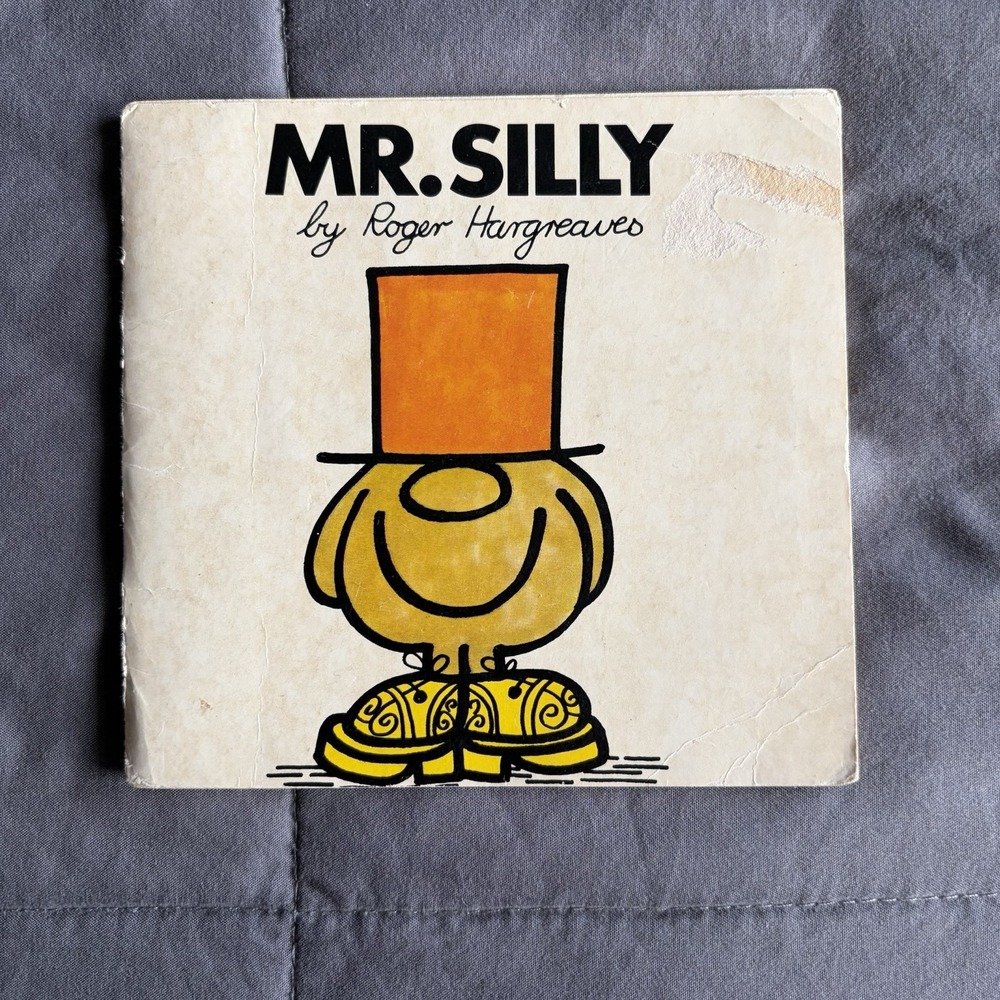 VTG 1980 Mr. Silly Small Square Book Roger Hargreaves Mr. Man Series Fair